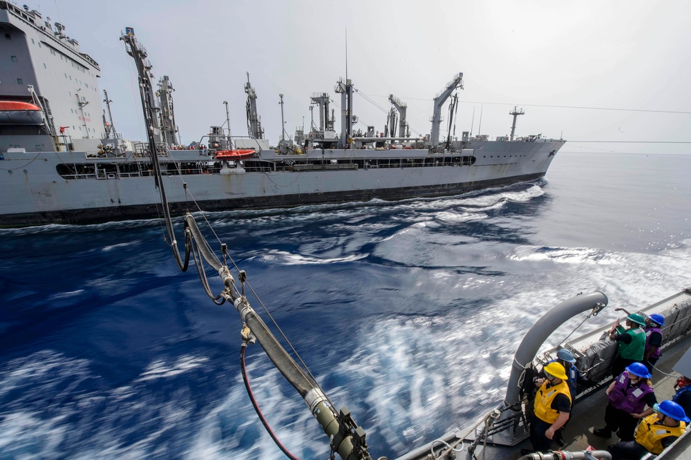 USS Forrest Sherman replenishment