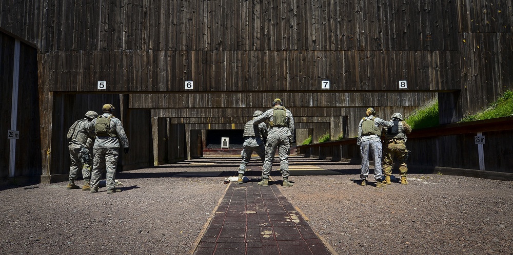 USAFE Airmen conduct live-fire, stress-fire training; Creek Defender