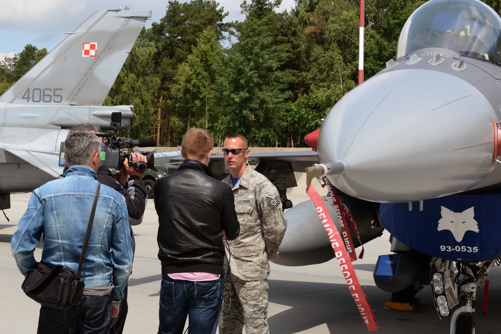 Media day at Łask Air Base, Poland