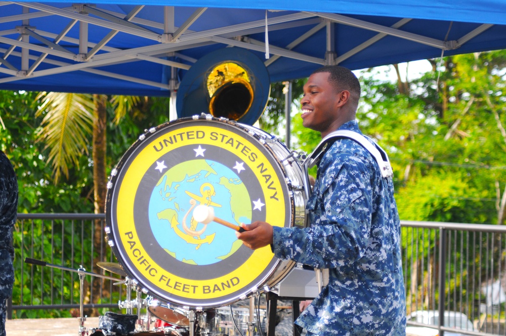 US Navy Pacific Fleet Band kicks off baseball tournament