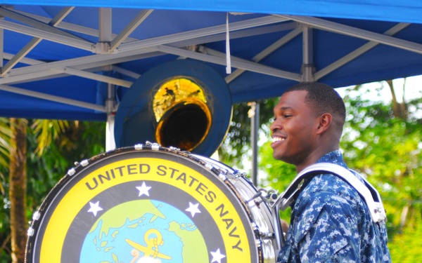 US Navy Pacific Fleet Band kicks off baseball tournament