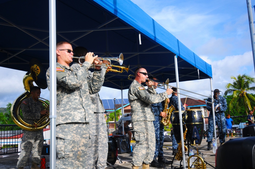 US Navy Pacific Fleet Band kicks off baseball tournament