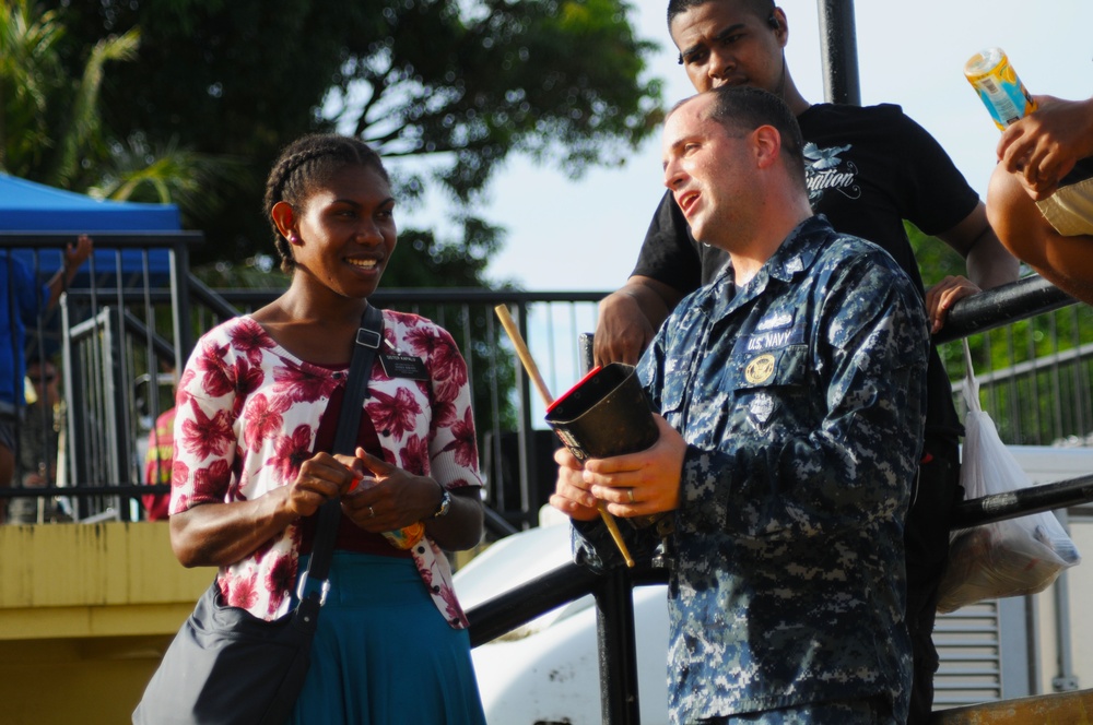 US Navy Pacific Fleet Band kicks off baseball tournament