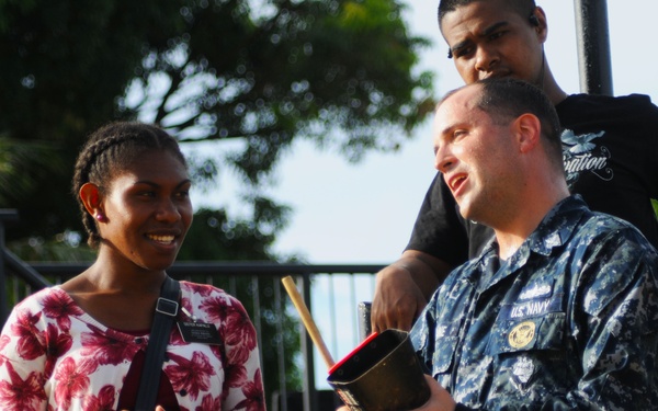 US Navy Pacific Fleet Band kicks off baseball tournament