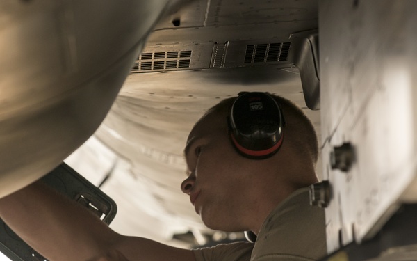 EOR Airmen prepare F-15 for flight