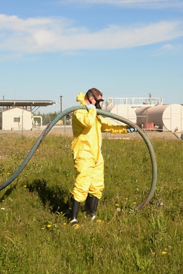 Fuel spill exercise trains Airmen