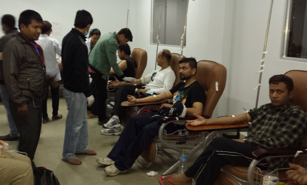 Tribhuvan University Teaching Hospital Blood Center donors