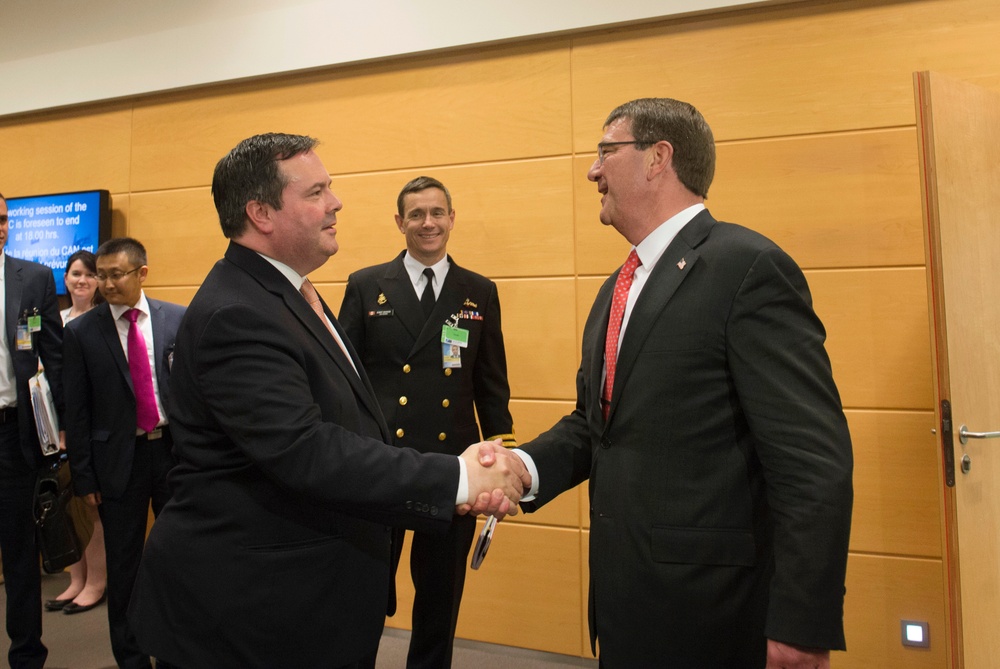 Secretary of defense visits NATO