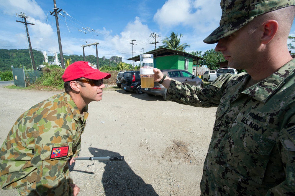 Preventive Medicine team tests for mosquitoes