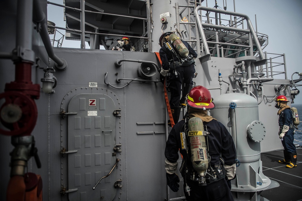 USS Essex general quarters drill