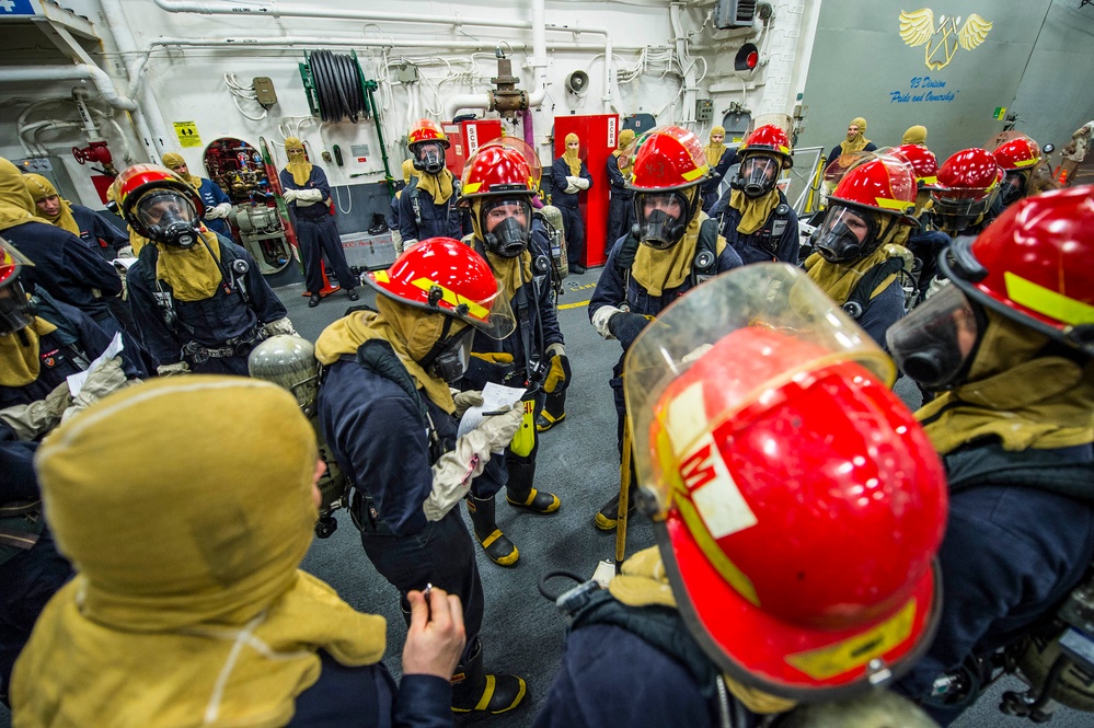USS Essex general quarters drill