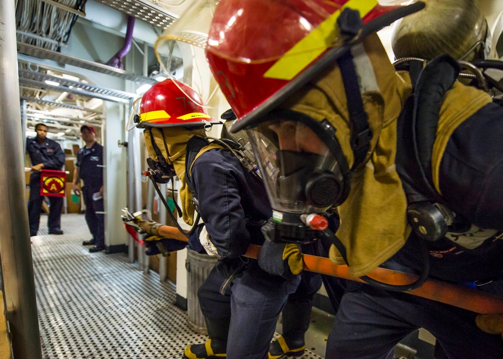 USS Essex general quarters drill