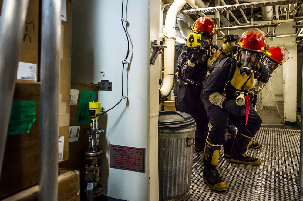 USS Essex general quarters drill