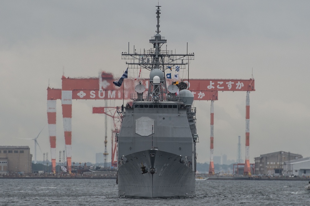 USS Shiloh returns to Fleet Activities Yokosuka