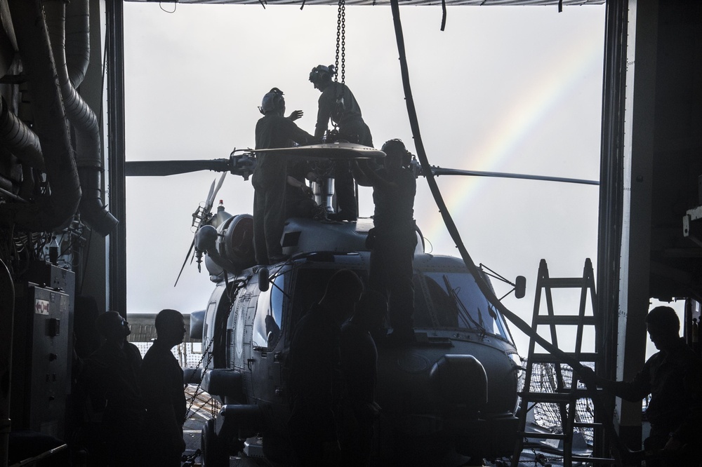 MH-60R Seahawk helicopter maintenance