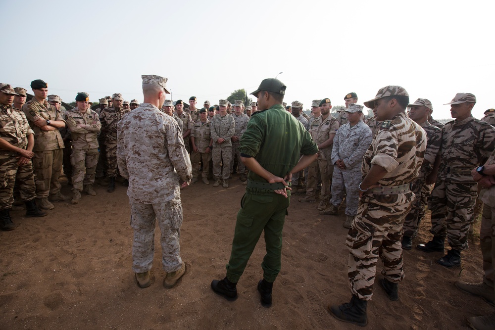 African Lion 15: Tifnit military dog and UN training