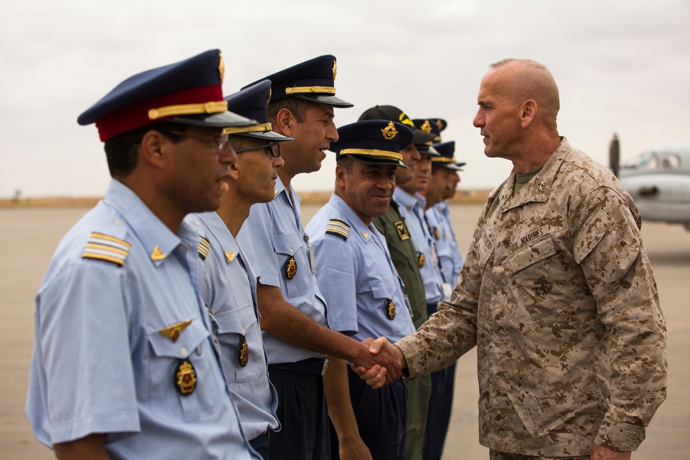 Exercise African Lion 15: Maj. Gen. Simcock visit