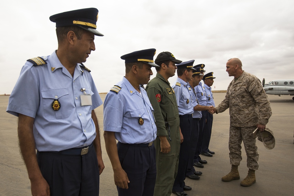 Exercise African Lion 15: Maj. Gen. Simcock visit