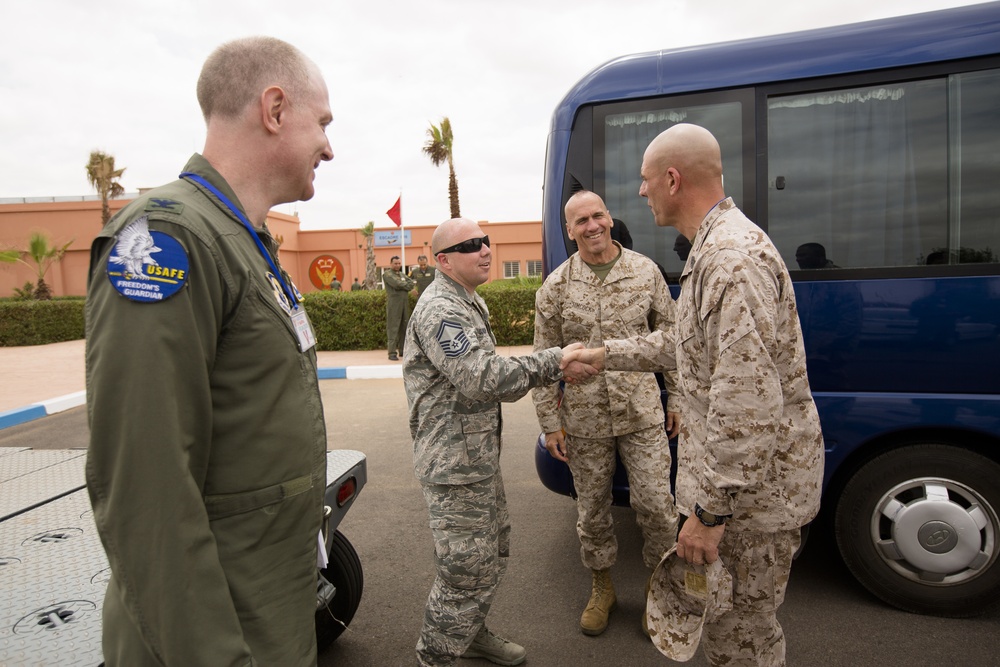 Exercise African Lion 15: Maj. Gen. Simcock visit