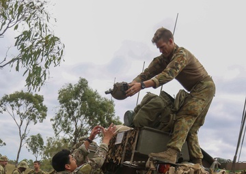 U.S. Marines jump into exercise Southern Jackaroo 2015