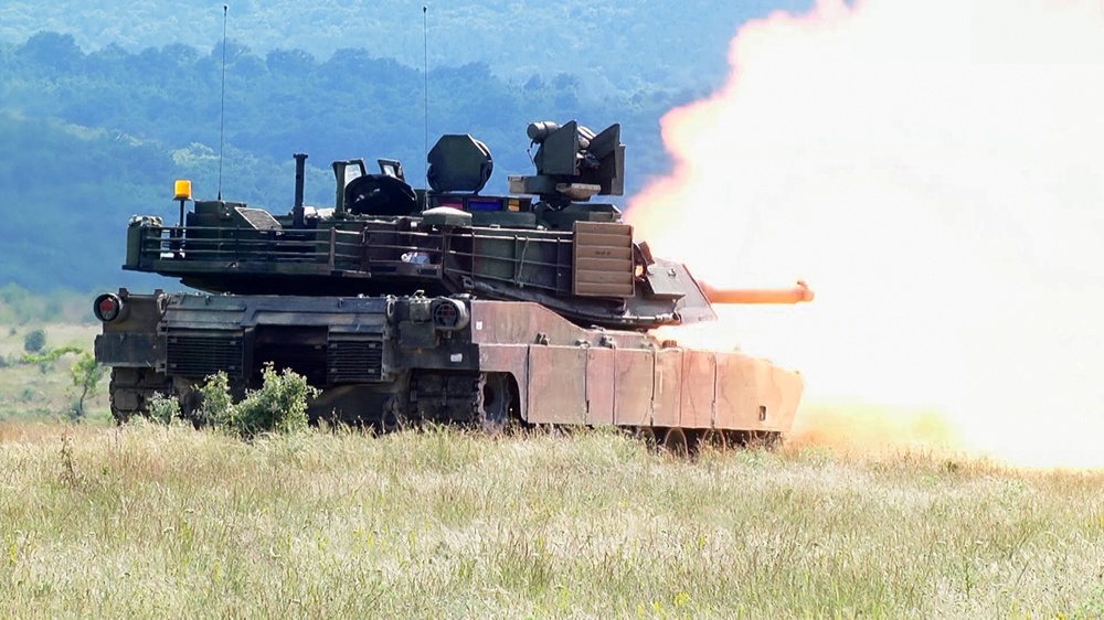 Tank live fire in Bulgaria