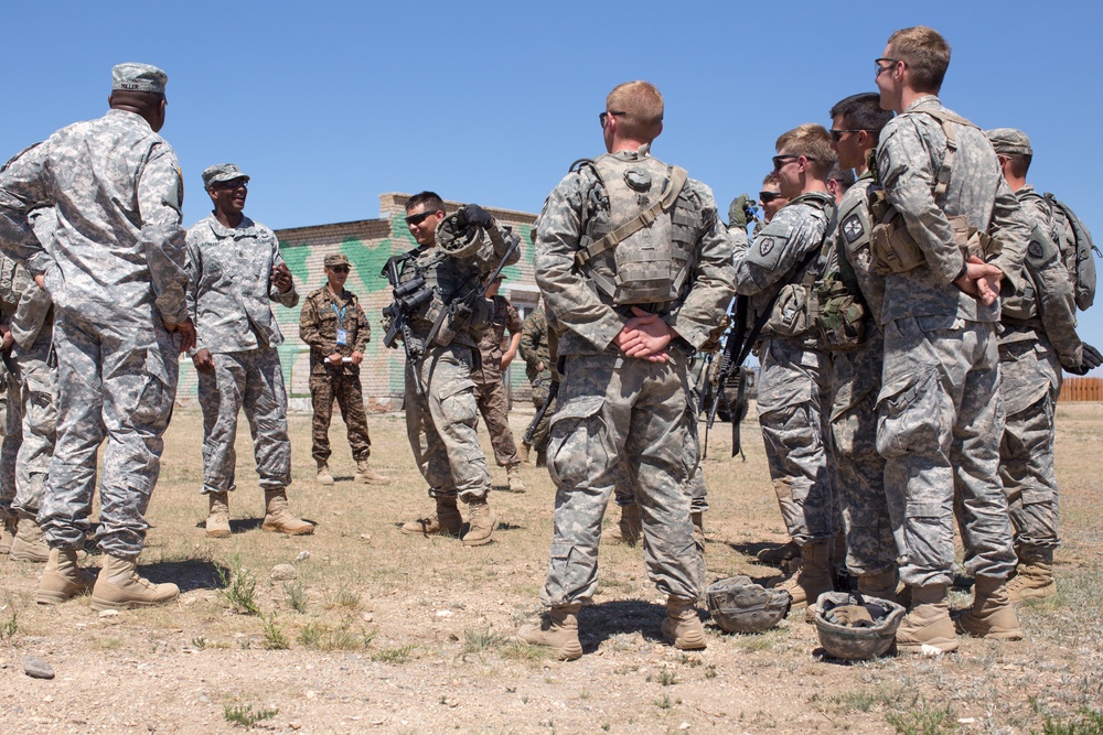 US Army Pacific command sergeant major visits Mongolia in support of Khaan Quest