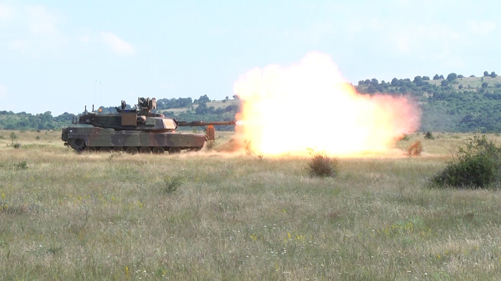 M1A2 Abrams tank live-fire Bulgaria