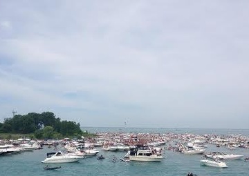 Unsanctioned recreational boating event on Lake Erie