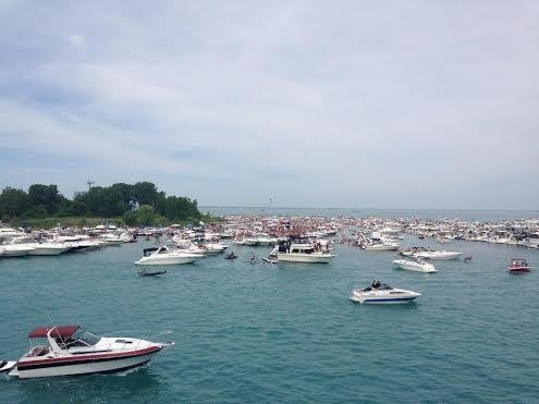 Unsanctioned recreational boating event on Lake Erie