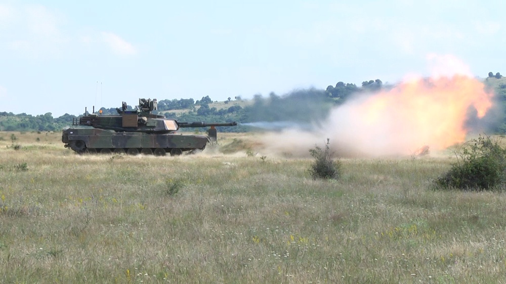 M1A2 Abrams Tank Live Fire Bulgaria