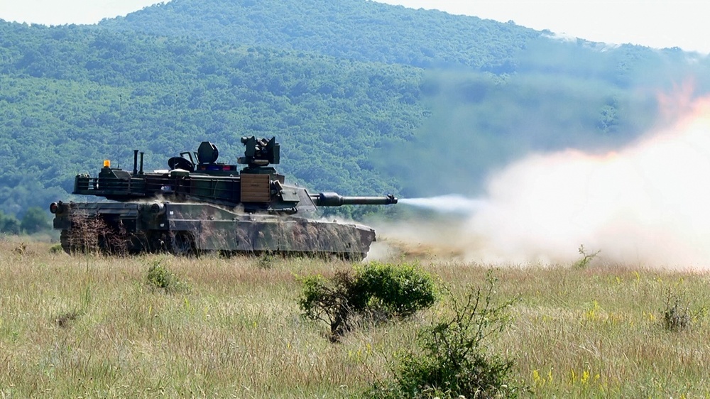 M1A2 Abrams Tank Live Fire Bulgaria