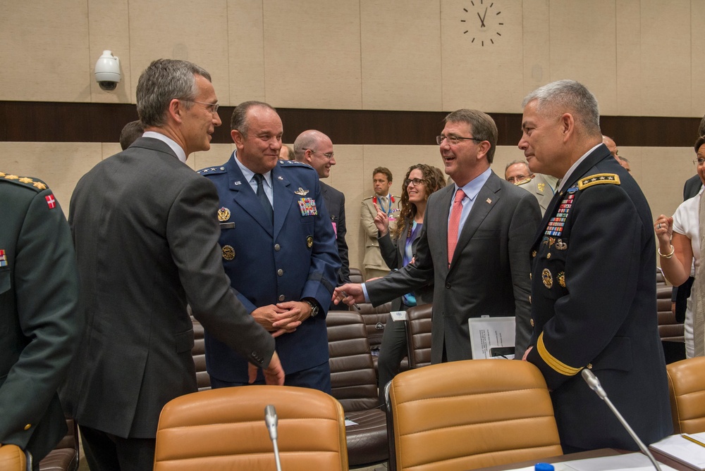 Secretary of defense visits NATO