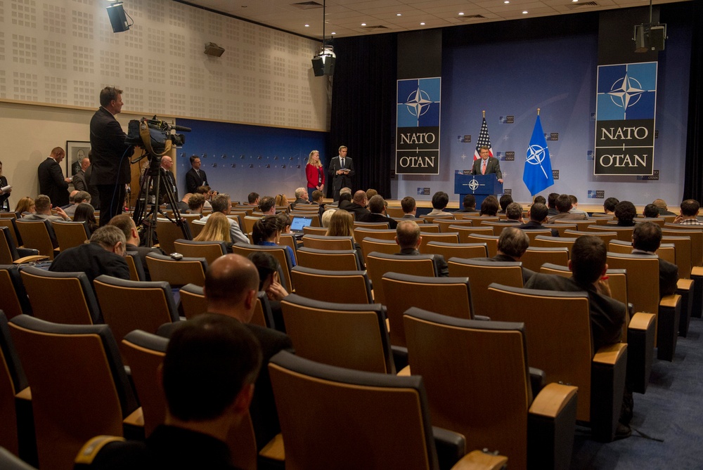 Secretary of defense visits NATO