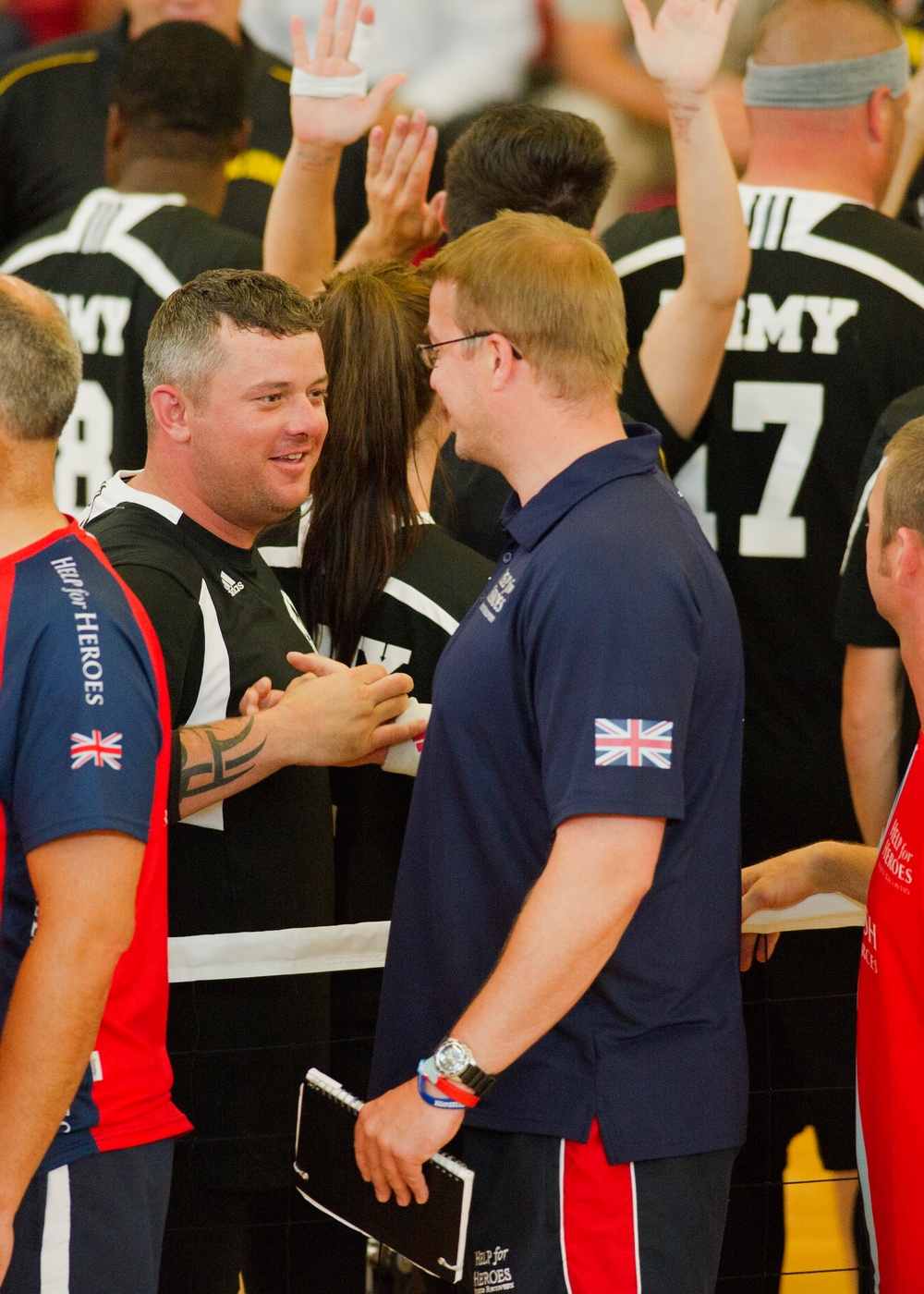 Team Army dominates sitting volleyball during 2015 DoD Warrior Games