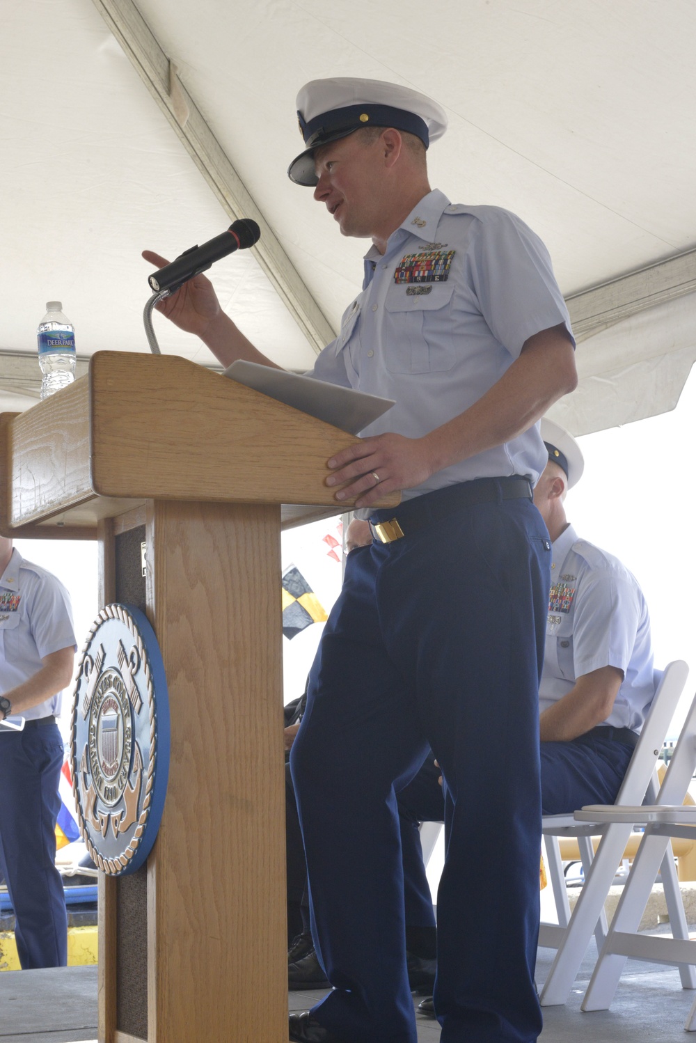 Three Coast Guard cutters change command in Portsmouth