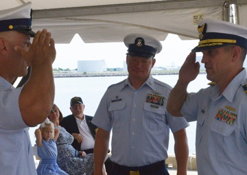 Three Coast Guard cutters change command in Portsmouth