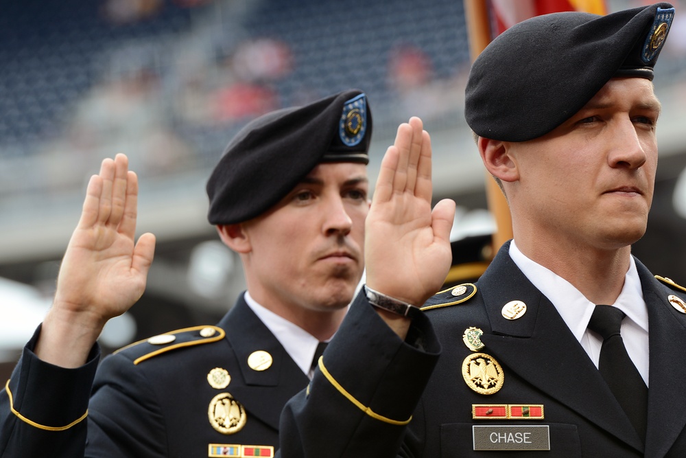 Army honored at Washington Nationals MLB game