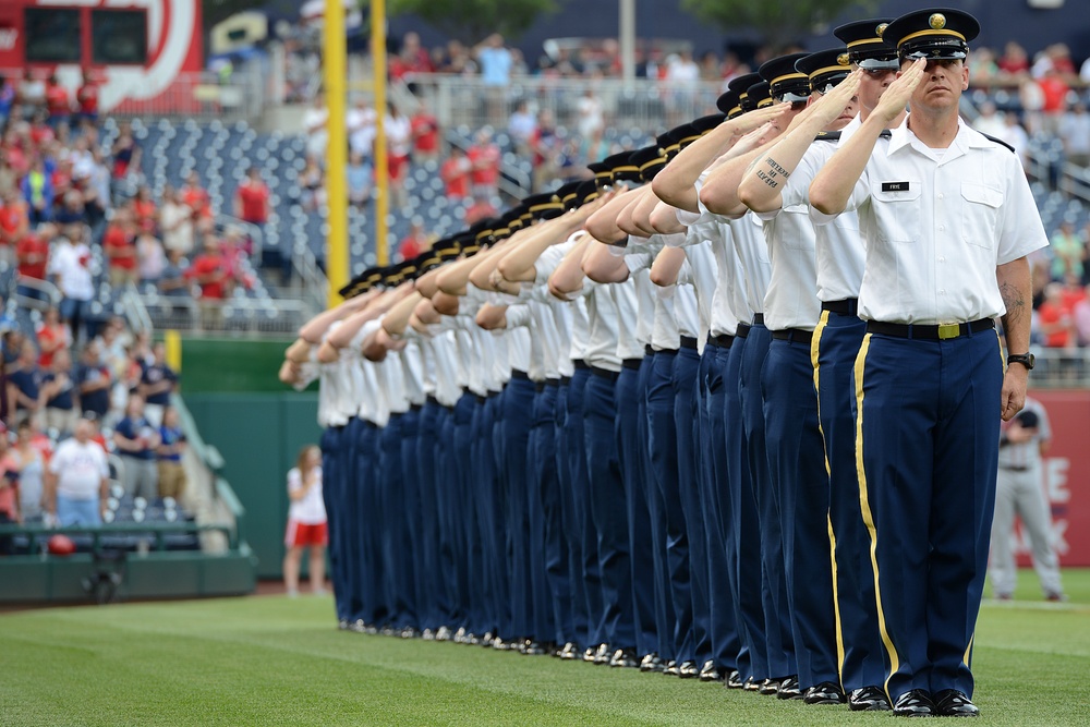 Army honored at Washington Nationals MLB game