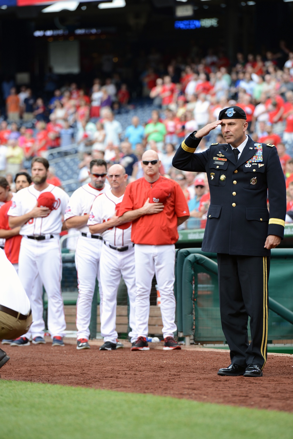Army honored at Washington Nationals MLB game