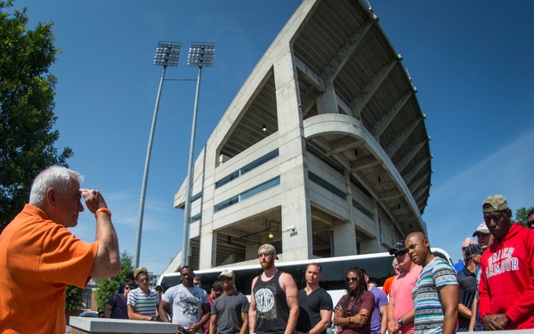 Combat Marines and wounded warriors get VIP treatment at Clemson University