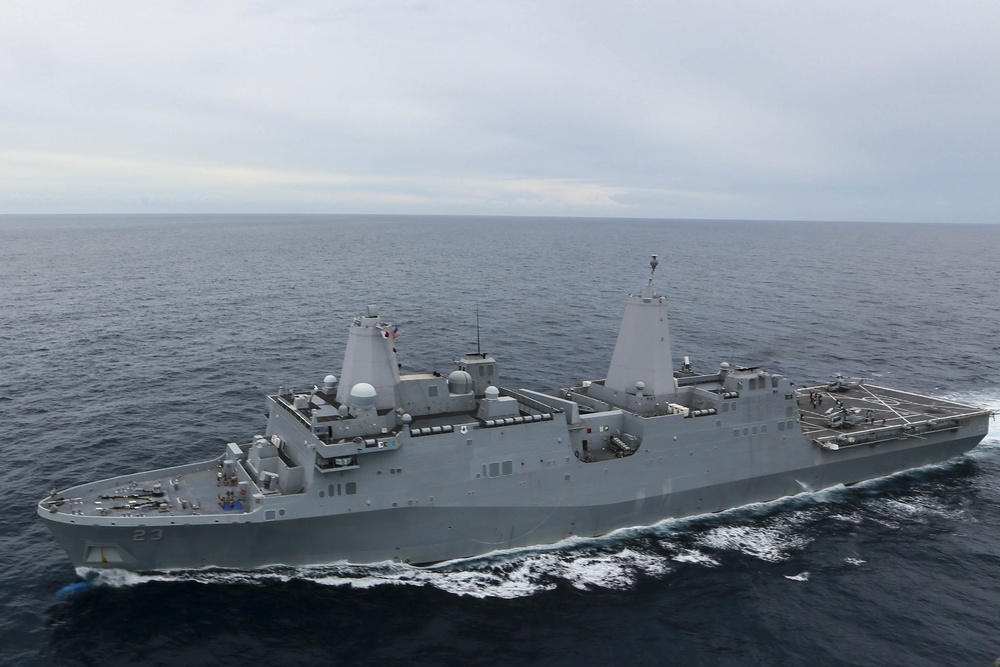 U.S. Marine pilots take to skies over Indian Ocean