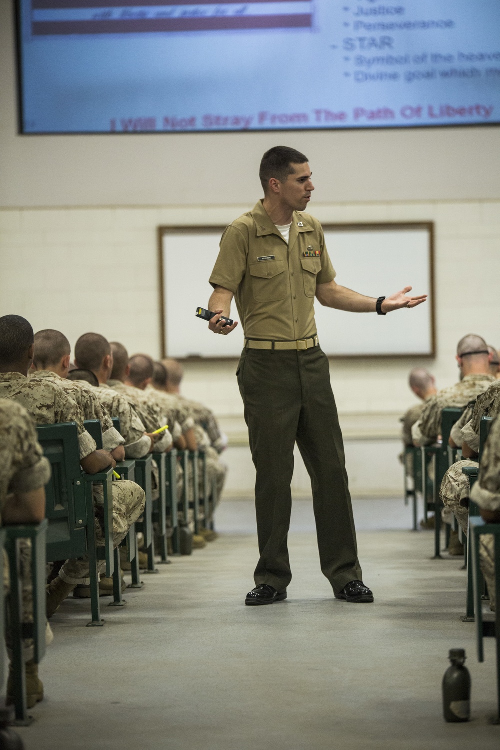 Recruits learn Marine history, legacy on Parris Island