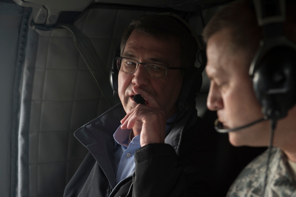 Secretary of defense visits the Grafenwoehr Training Area