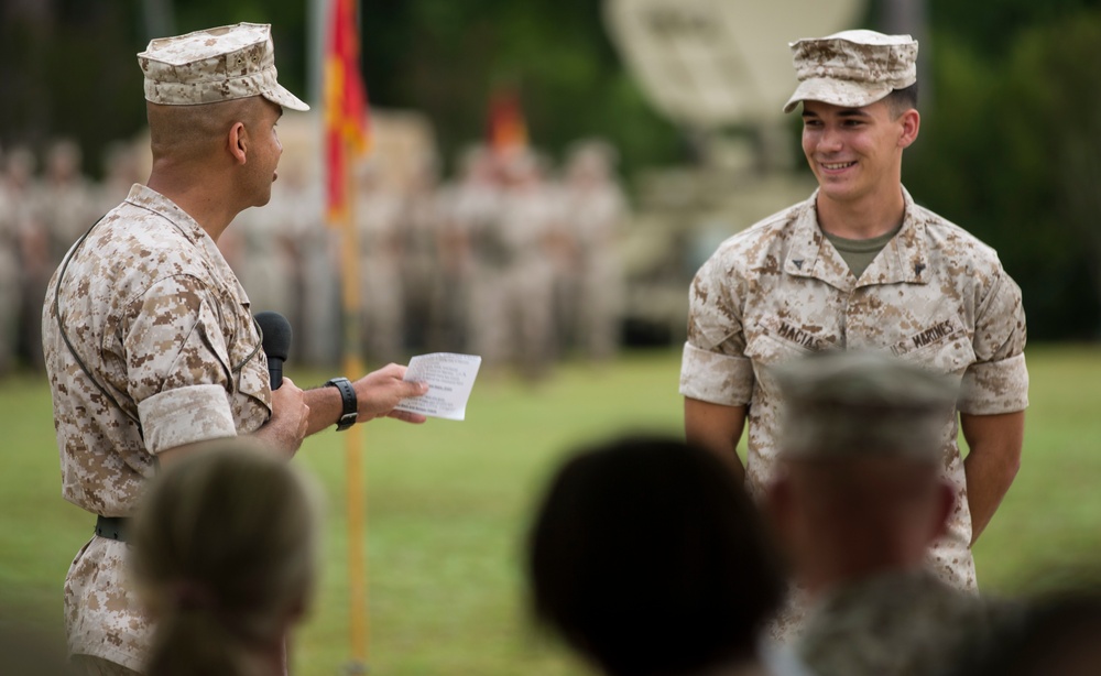 Lt. Col. Jaime Macias Relinquishes Command of MWCS-28 to Lt. Col. Brett M. Hyla