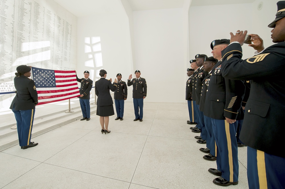 Multiple re-enlistments at the USS Arizona Memorial