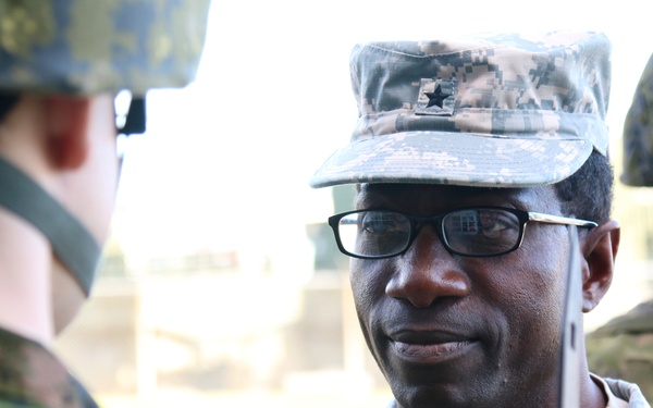 Commanding general visits troops in Canada