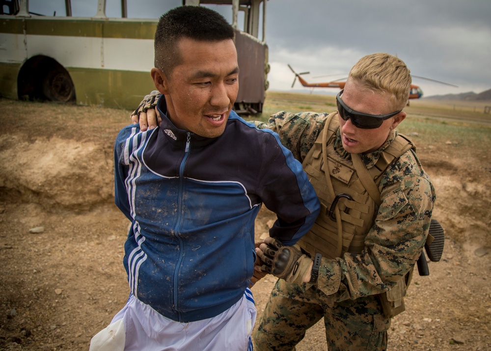 U.S., Mongolian Armed Forces conduct cordon and search training together