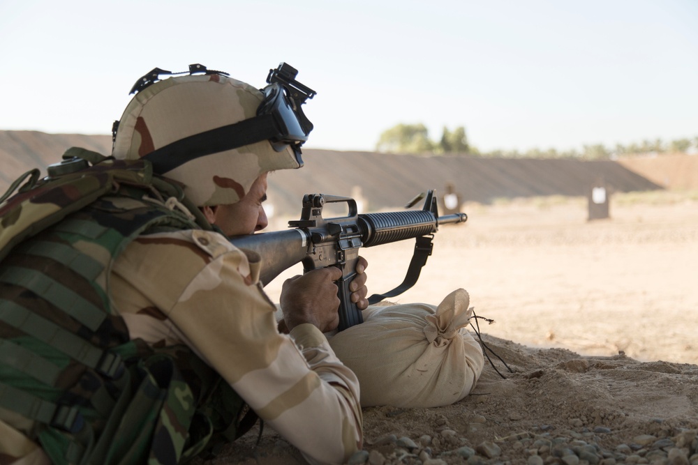 Iraqi army 73rd Brigade range, Operation Inherent Resolve