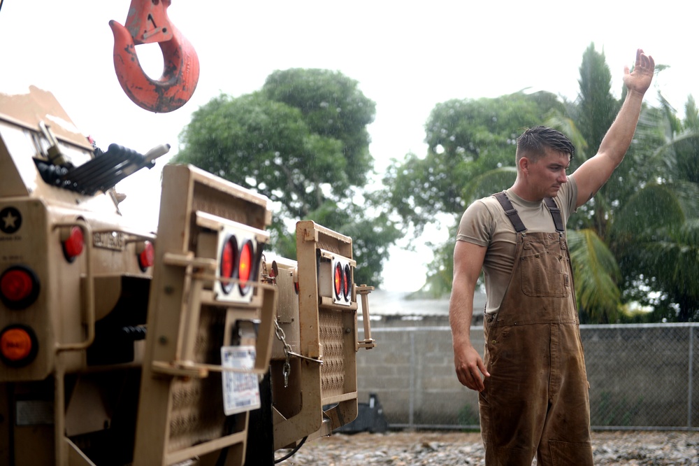 Drill team brings equipment to Honduras Aguan