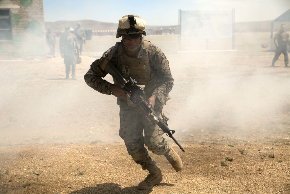 U.S. Marines train combat first aid in Mongolia